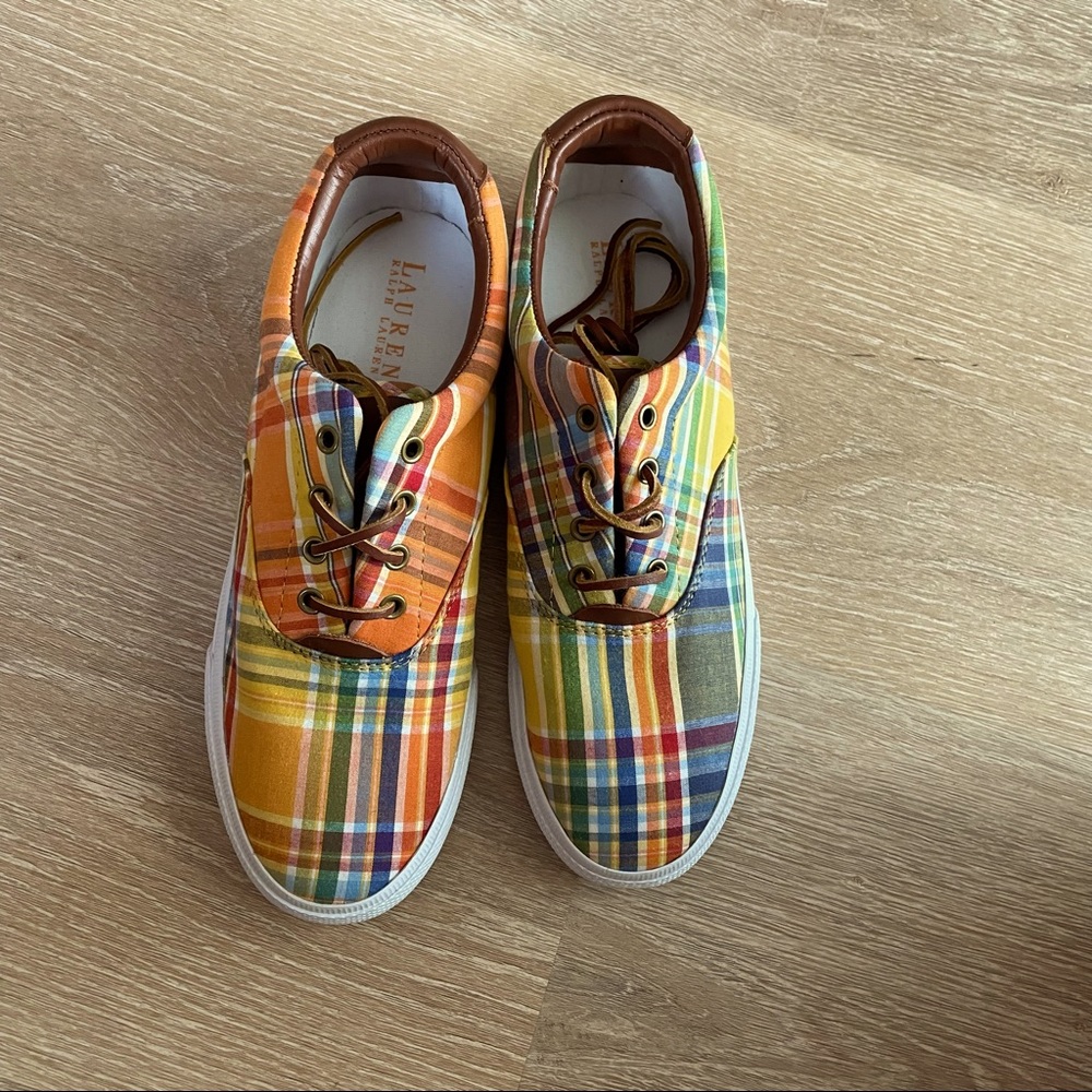 Ralph Lauren plaid sneakers